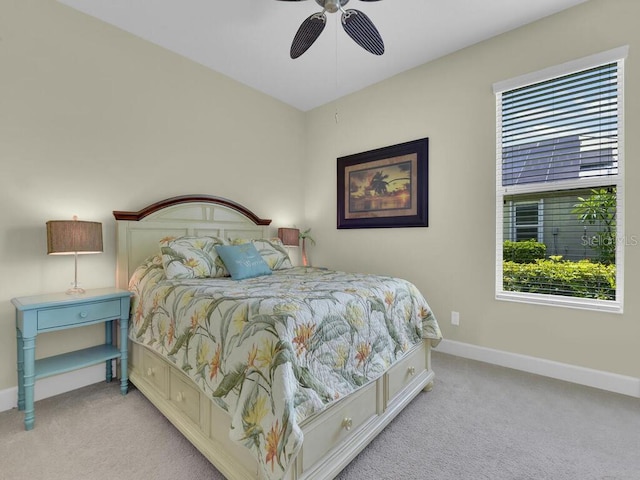 2749 Lambay Ct, Cape Coral, FL 33991 - carpeted bedroom with baseboards and ceiling fan