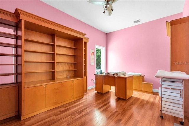 4105 37th St E, Bradenton, FL 34208 - office space with light wood-style floors and a ceiling fan