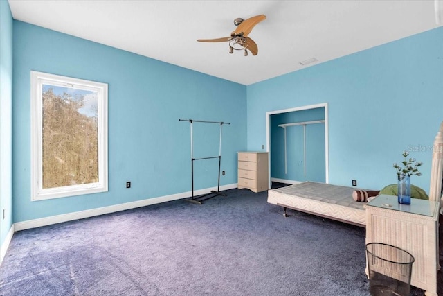 4105 37th St E, Bradenton, FL 34208 - unfurnished bedroom featuring carpet and a ceiling fan