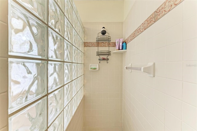 3217 Oak Grove Dr, Sarasota, FL 34243 - bathroom featuring tiled shower