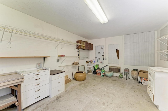 3217 Oak Grove Dr, Sarasota, FL 34243 - basement with a workshop area