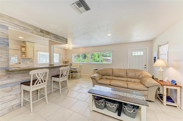 5415 13th Avenue Dr W, Bradenton, FL 34209 - living area with light tile patterned floors and recessed lighting