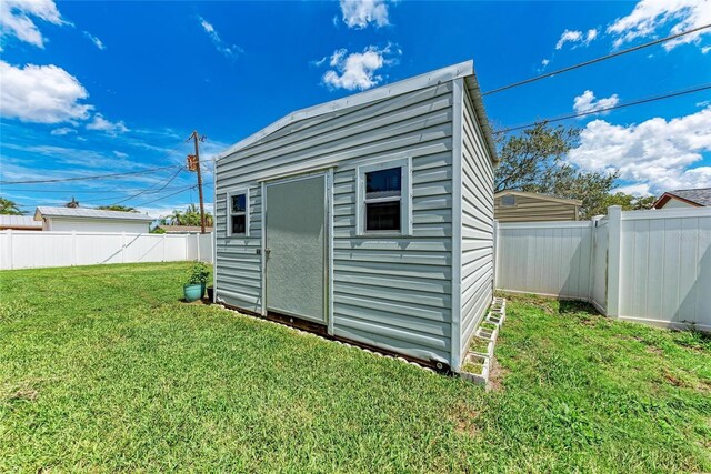 2406 15th St W, Palmetto, FL 34221 - view of shed featuring a fenced backyard