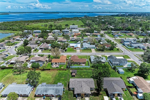 2406 15th St W, Palmetto, FL 34221 - aerial overview of property's location with a nearby body of water and nearby suburban area