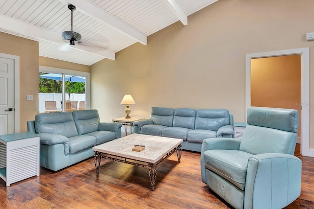 2315 Riverwood Pines Dr, Sarasota, FL 34231 - living area featuring wood finished floors, ceiling fan, and wood ceiling