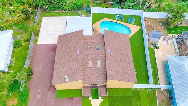2315 Riverwood Pines Dr, Sarasota, FL 34231 - view from above of property featuring a pool