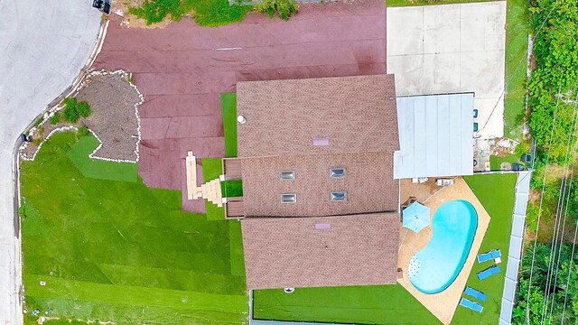 2315 Riverwood Pines Dr, Sarasota, FL 34231 - drone / aerial view of a pool
