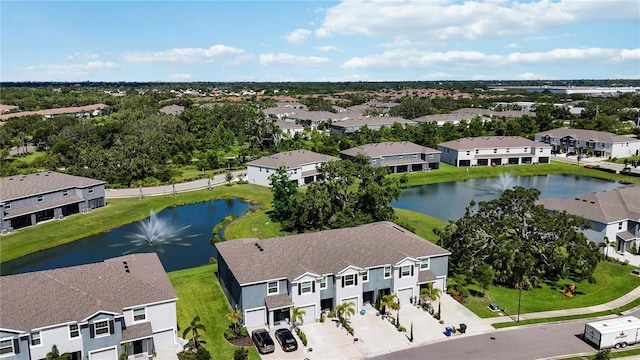 8979 Milestone Dr, Sarasota, FL 34238 - aerial perspective of suburban area featuring a large body of water
