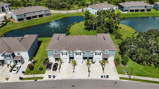 8979 Milestone Dr, Sarasota, FL 34238 - aerial perspective of suburban area with a nearby body of water