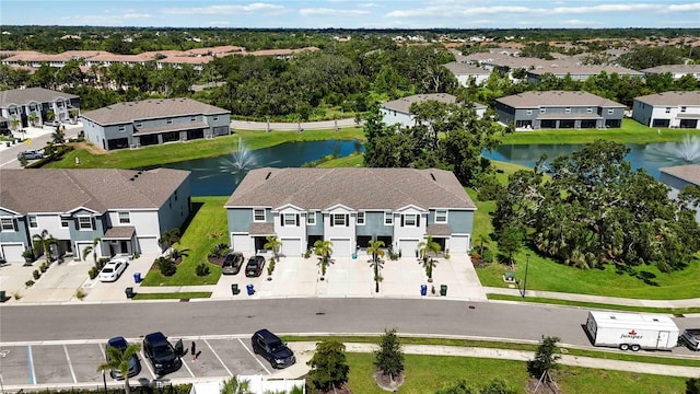 8979 Milestone Dr, Sarasota, FL 34238 - aerial perspective of suburban area with a large body of water