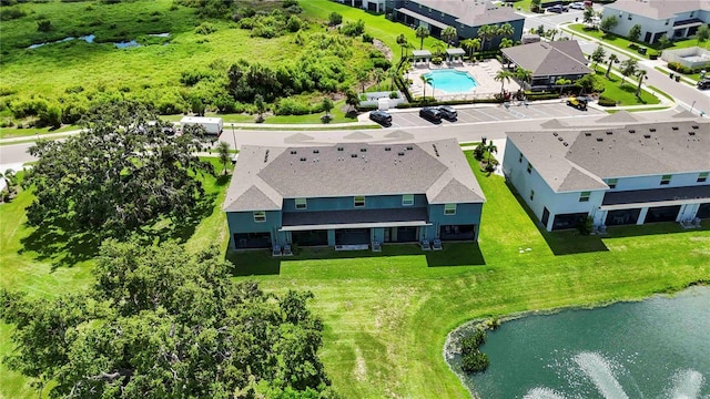 8979 Milestone Dr, Sarasota, FL 34238 - aerial view of a nearby body of water and a pool