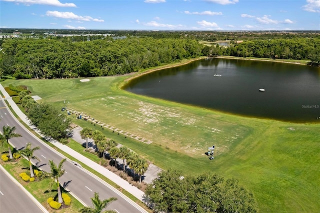 8840 Brookfield Ter, Bradenton, FL 34212 - view of property location with a nearby body of water and a heavily wooded area