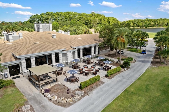 8840 Brookfield Ter, Bradenton, FL 34212 - view from above of property with a large body of water