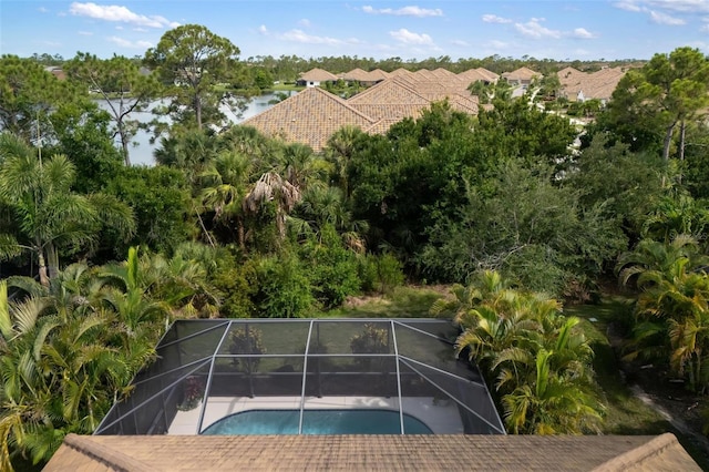 12261 Stuart Dr, Venice, FL 34293 - swimming pool with a lanai and a patio