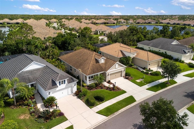 12261 Stuart Dr, Venice, FL 34293 - aerial view of residential area with a large body of water