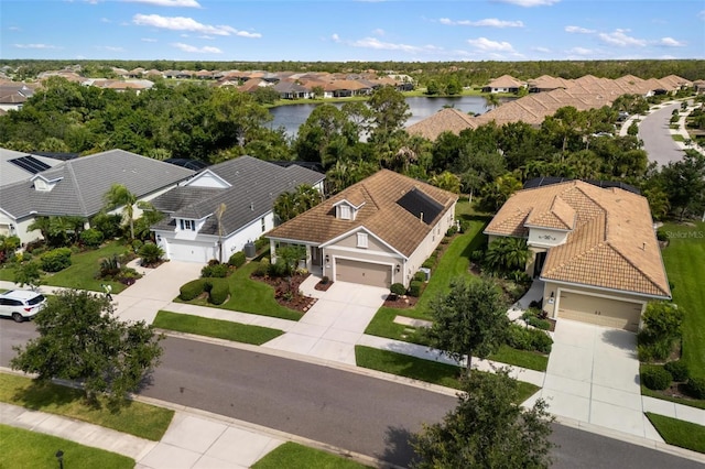 12261 Stuart Dr, Venice, FL 34293 - aerial view of residential area with a large body of water