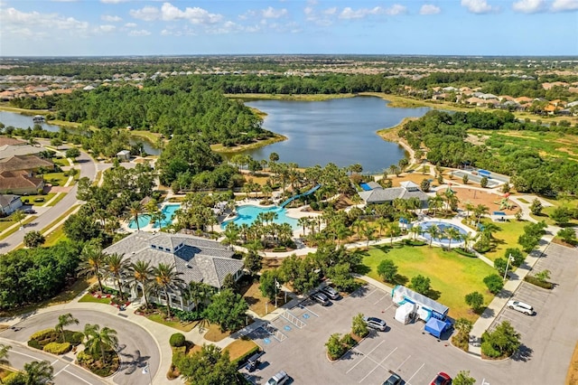 12261 Stuart Dr, Venice, FL 34293 - aerial view of a nearby body of water and a pool