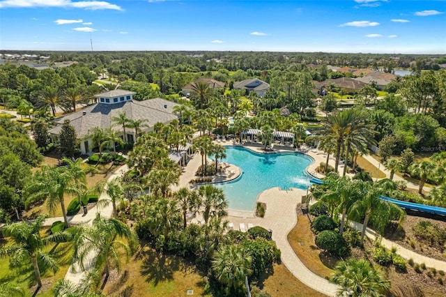 12261 Stuart Dr, Venice, FL 34293 - view of property location featuring a pool area