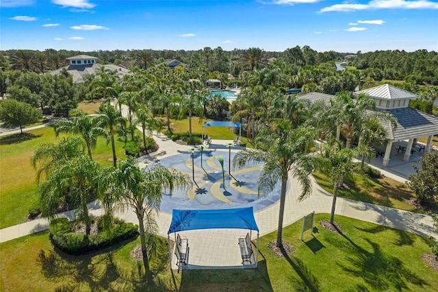 12261 Stuart Dr, Venice, FL 34293 - drone / aerial view of a pool area