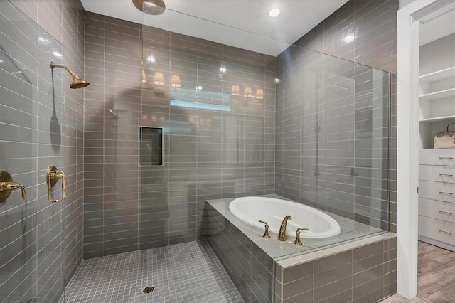 8209 Redonda Loop, Lakewood Ranch, FL 34202 - full bathroom featuring a tile shower and a bath