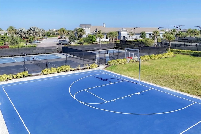 8209 Redonda Loop, Lakewood Ranch, FL 34202 - view of basketball court with community basketball court and a tennis court