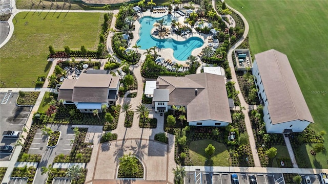 17209 Barnwood Pl, Bradenton, FL 34211 - aerial view of a pool area