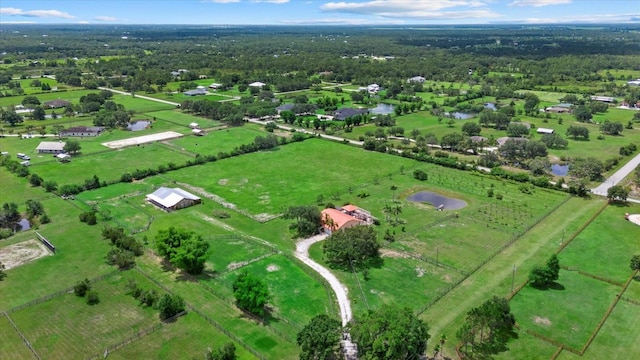 6805 225th St E, Bradenton, FL 34211 - aerial view of property's location with a nearby body of water and rural landscape