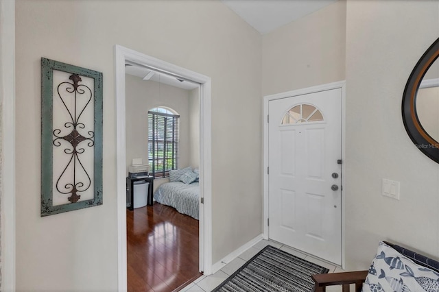 2025 Lynx Run, North Port, FL 34288 - foyer featuring baseboards and light wood finished floors