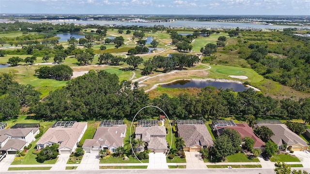7915 Kavanagh Ct, Sarasota, FL 34240 - aerial view of property's location with a large body of water and nearby suburban area