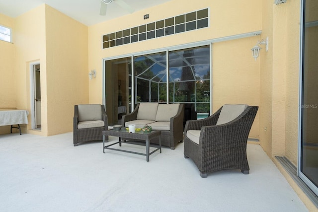 4374 Mirabella Cir, Bradenton, FL 34210 - view of patio with an outdoor hangout area