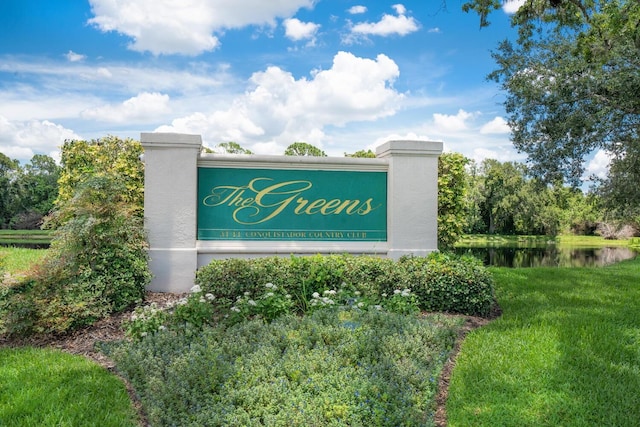 4374 Mirabella Cir, Bradenton, FL 34210 - community sign with a water view
