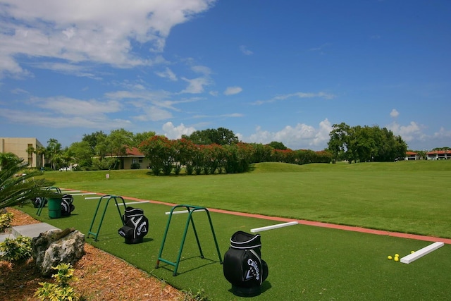 4374 Mirabella Cir, Bradenton, FL 34210 - view of property's community with a yard and golf course view