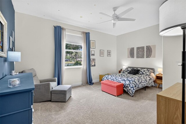 13640 2nd Ave E, Bradenton, FL 34212 - carpeted bedroom featuring a ceiling fan and baseboards