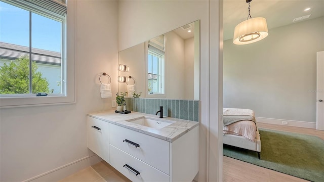15315 Anchorage Pl, Lakewood Ranch, FL 34202 - bathroom featuring vanity and baseboards