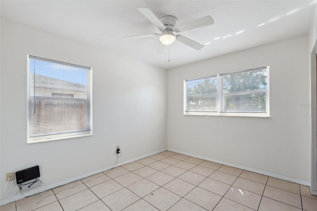 1404 Dartmouth Dr, Bradenton, FL 34207 - unfurnished room with ceiling fan and light tile patterned floors