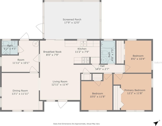 1404 Dartmouth Dr, Bradenton, FL 34207 - view of floor plan / room layout