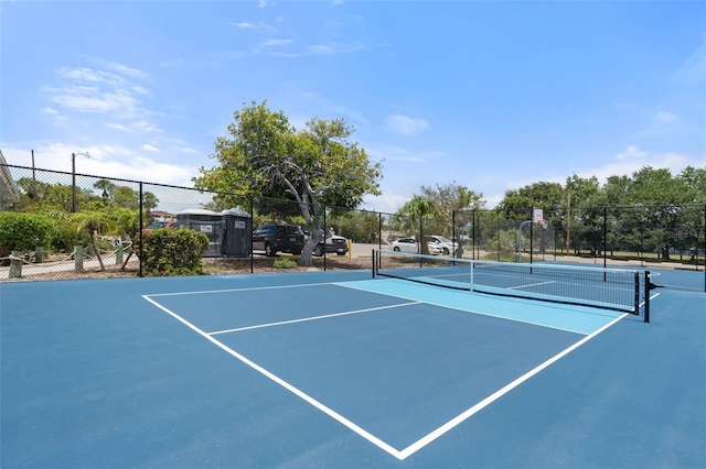 1404 Dartmouth Dr, Bradenton, FL 34207 - view of tennis court featuring community basketball court
