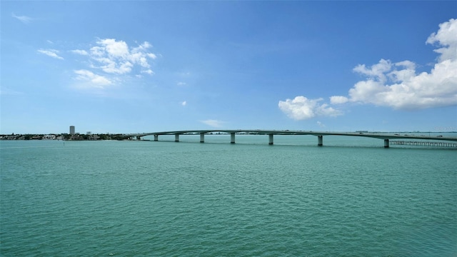 350 Golden Gate Pt Unit 61, Sarasota, FL 34236 - water view featuring a notable bridge