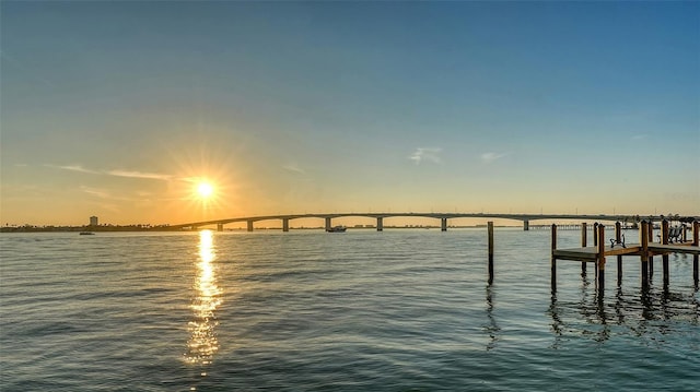 350 Golden Gate Pt Unit 61, Sarasota, FL 34236 - dock area featuring a water view