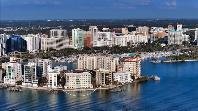 350 Golden Gate Pt Unit 61, Sarasota, FL 34236 - view of urban area featuring a nearby body of water