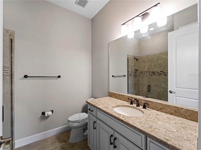 5364 Salcano St, Sarasota, FL 34238 - full bathroom featuring vanity and a shower stall