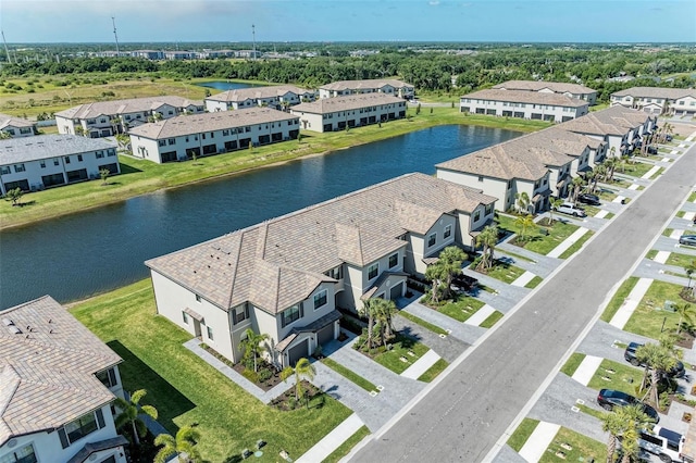 15164 Sunny Day Dr, Bradenton, FL 34211 - aerial perspective of suburban area with a large body of water