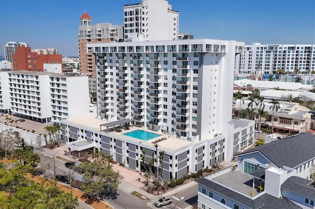 101 S Gulfstream Ave Unit 15C, Sarasota, FL 34236 - view of building exterior with a view of city