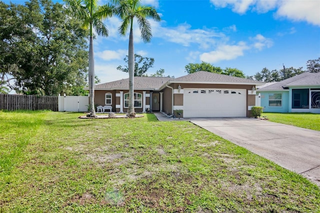 2761 Feiffer Cir, Sarasota, FL 34235 - ranch-style home featuring a garage, stucco siding, and concrete driveway