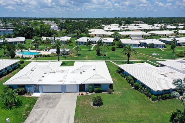 3641 Somerville Dr Unit 1506, Sarasota, FL 34232 - aerial perspective of suburban area featuring a pool