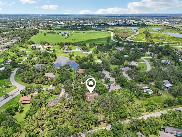 1509 Shadow Ridge Cir, Sarasota, FL 34240 - aerial perspective of suburban area featuring a nearby body of water