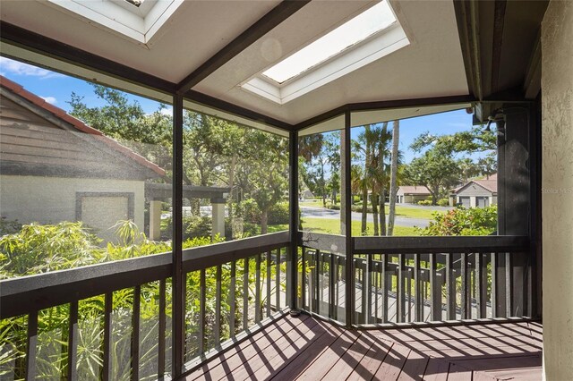 4333 Trails Dr Unit 10-1, Sarasota, FL 34232 - unfurnished sunroom featuring healthy amount of natural light