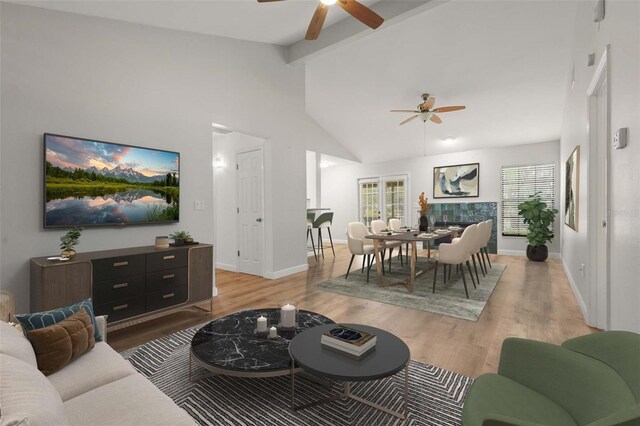4333 Trails Dr Unit 10-1, Sarasota, FL 34232 - living room with a ceiling fan, light wood-style floors, and healthy amount of natural light