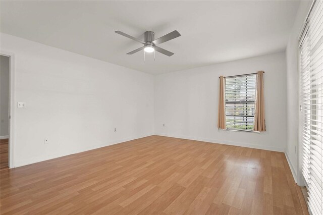4333 Trails Dr Unit 10-1, Sarasota, FL 34232 - spare room with a ceiling fan and light wood-style floors