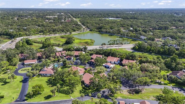 4333 Trails Dr Unit 10-1, Sarasota, FL 34232 - aerial view of property's location featuring a nearby body of water and nearby suburban area